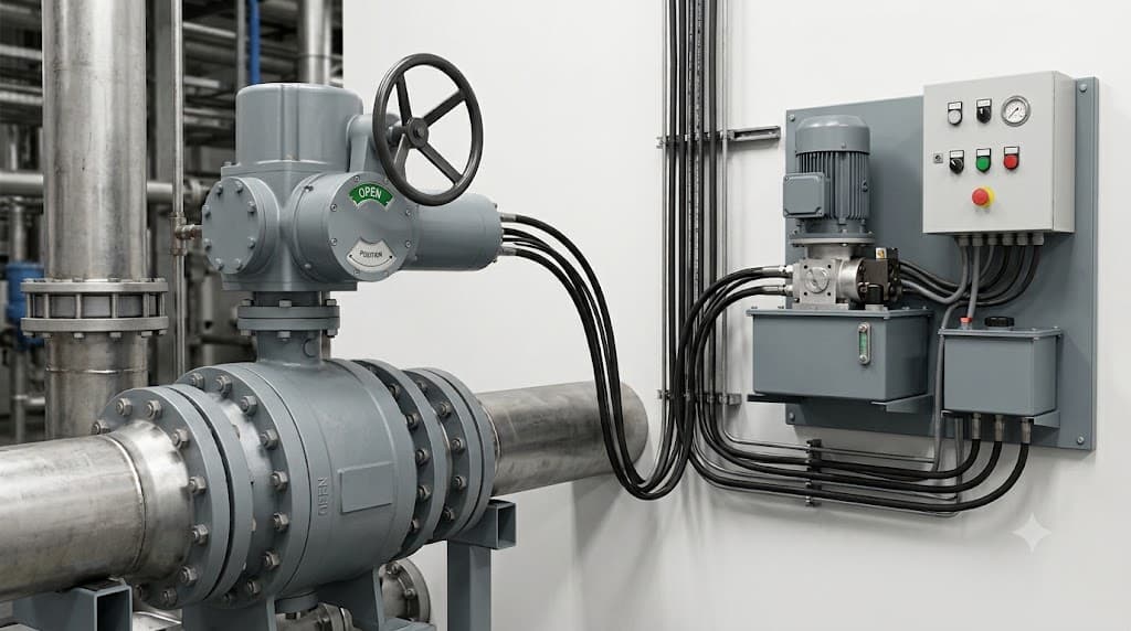 Separated Mount Quarter-Turn Electro-Hydraulic Actuator