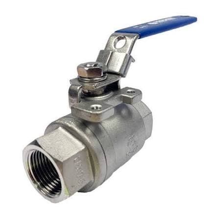 2-Piece Full Bore Ball Valve, Screwed BSP, 1000 WOG