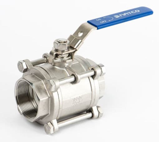 3-Piece Full Bore Ball Valve, Screwed BSP, 1000 WOG