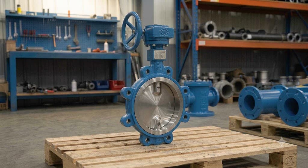 Butterfly Valve Wafer Type 304 Stainless Steel Disc Pinned