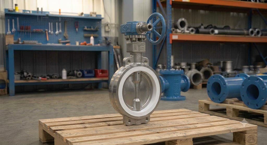 Butterfly Valves Wafer 316SS Body & Disc Spline Shaft PTFE Liner PN16