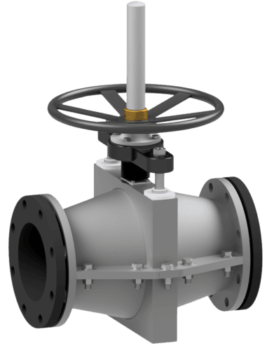FLEXiVALVE HDE (Heavy Duty Enclosed) Pinch Valve Natural Rubber