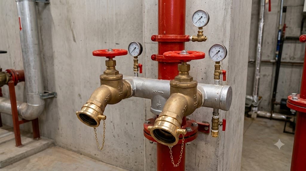 2x Right Angle Hydrants Assembly